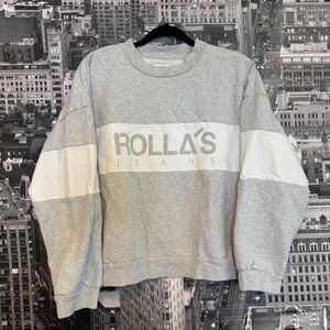 Rollas Split Logo Sweater Size Large